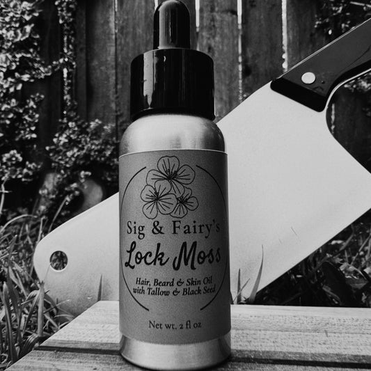 Lock Moss - Hair, Beard & Skin Oil with Tallow & Black Seed