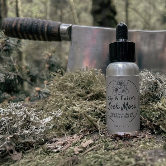 Lock Moss - Hair, Beard & Skin Oil with Tallow & Black Seed